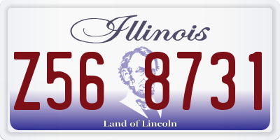 IL license plate Z568731