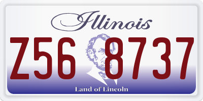 IL license plate Z568737
