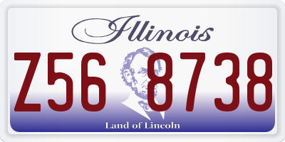 IL license plate Z568738