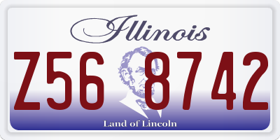 IL license plate Z568742