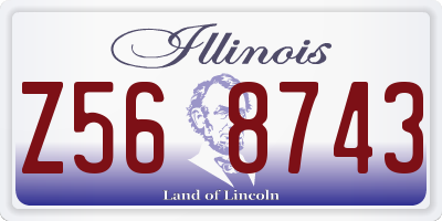 IL license plate Z568743