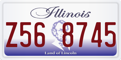 IL license plate Z568745
