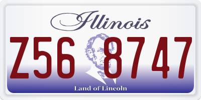 IL license plate Z568747