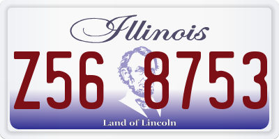 IL license plate Z568753
