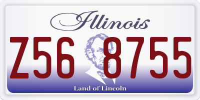 IL license plate Z568755