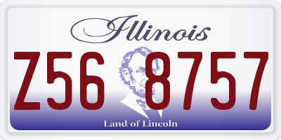 IL license plate Z568757