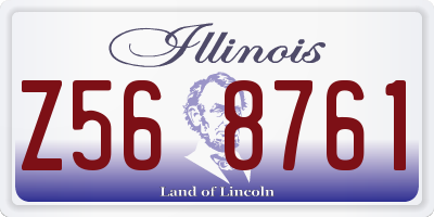 IL license plate Z568761