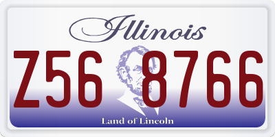 IL license plate Z568766
