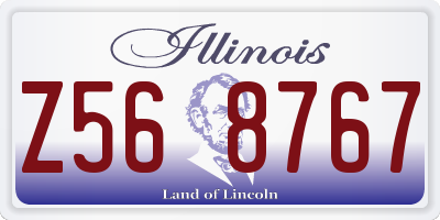 IL license plate Z568767