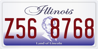 IL license plate Z568768