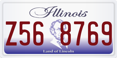 IL license plate Z568769
