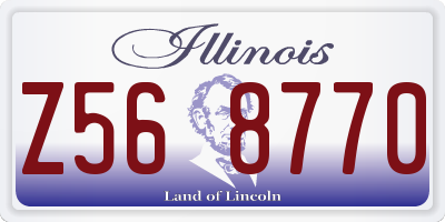 IL license plate Z568770