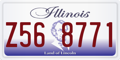 IL license plate Z568771