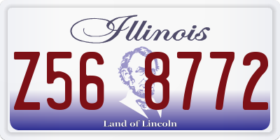 IL license plate Z568772