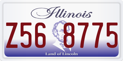 IL license plate Z568775