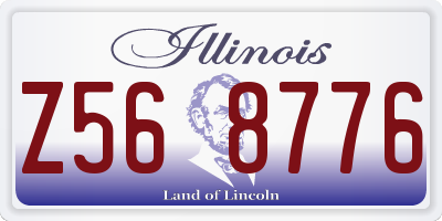 IL license plate Z568776