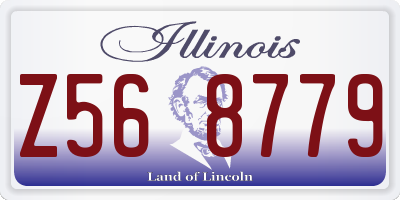IL license plate Z568779