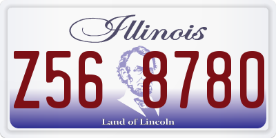 IL license plate Z568780