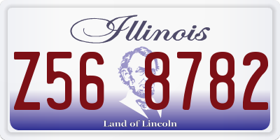 IL license plate Z568782