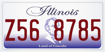 IL license plate Z568785