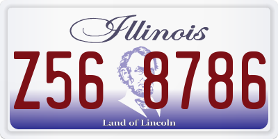 IL license plate Z568786