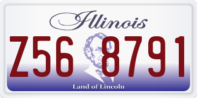 IL license plate Z568791