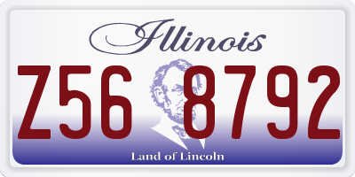 IL license plate Z568792