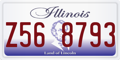 IL license plate Z568793