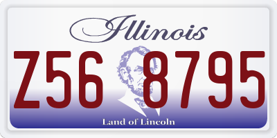 IL license plate Z568795