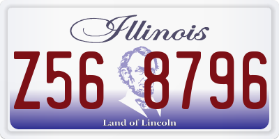 IL license plate Z568796