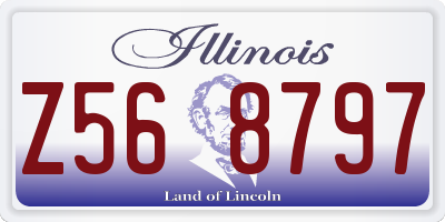 IL license plate Z568797
