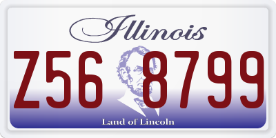 IL license plate Z568799