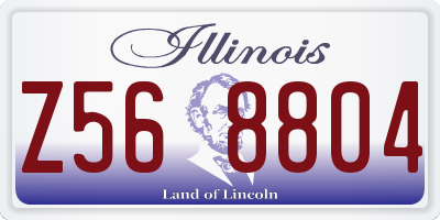 IL license plate Z568804