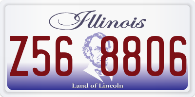 IL license plate Z568806