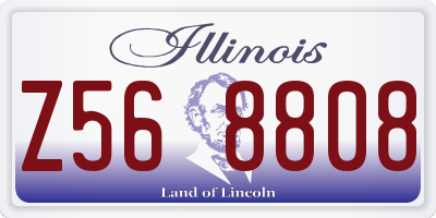 IL license plate Z568808