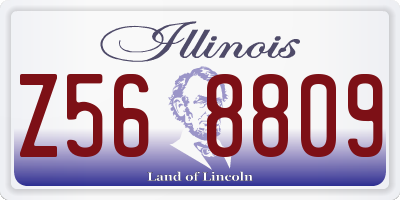 IL license plate Z568809