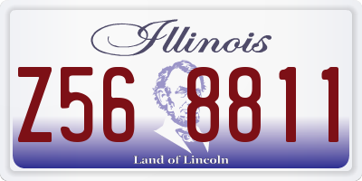 IL license plate Z568811