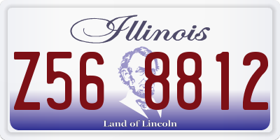 IL license plate Z568812