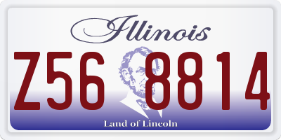 IL license plate Z568814