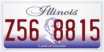 IL license plate Z568815