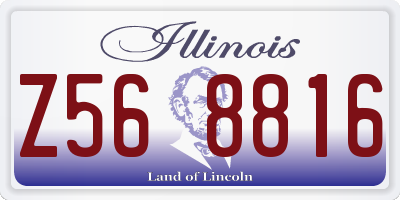 IL license plate Z568816
