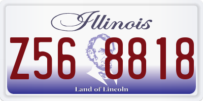 IL license plate Z568818