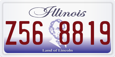 IL license plate Z568819