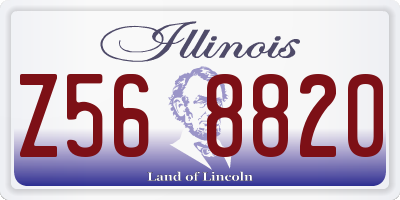 IL license plate Z568820