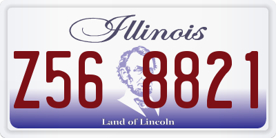 IL license plate Z568821
