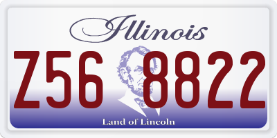 IL license plate Z568822