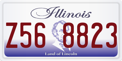 IL license plate Z568823