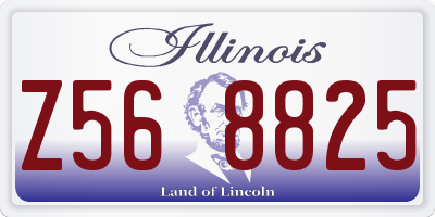 IL license plate Z568825