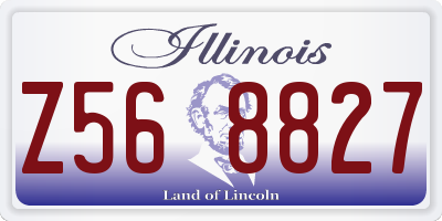 IL license plate Z568827