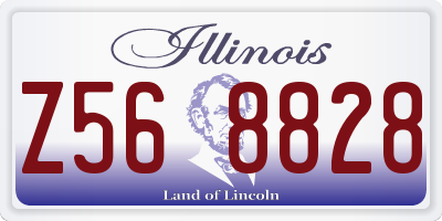 IL license plate Z568828